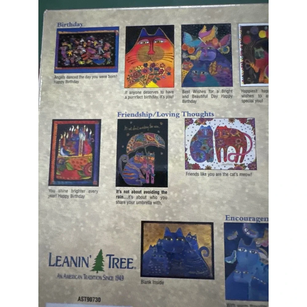 Laurel Burch vibrant greeting